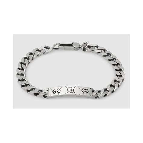 bracciale gucci uomo ghost|Bracciale Uomo Gucci Ghost in argento .